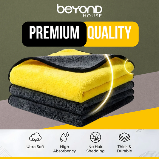 Premium Microfiber Cleaning Towels – BeyondHouse Ultra Soft & High Absorbency Cloth