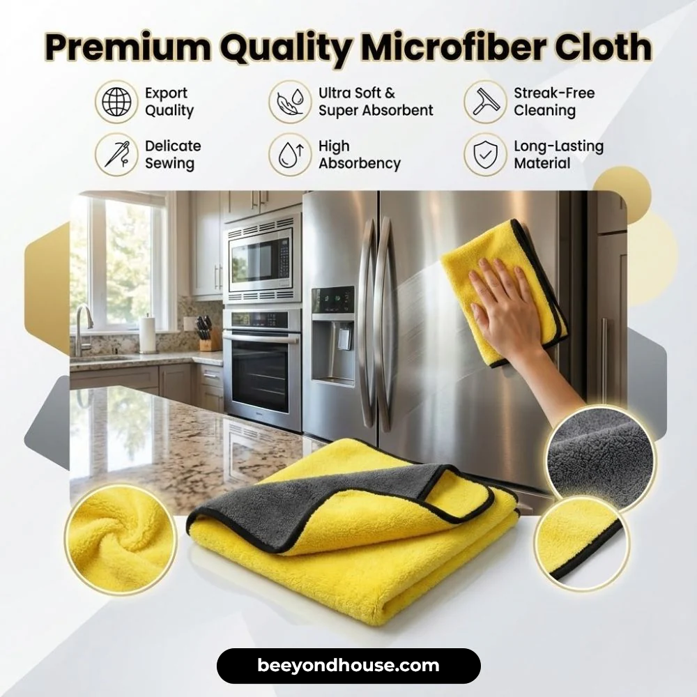 Premium Microfiber Cleaning Towels – BeyondHouse Ultra Soft & High Absorbency Cloth