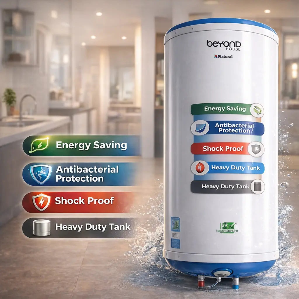 Beyond House Electric Water Heater– 50 & 60 Liter | Energy Saving & Heavy Duty Tank