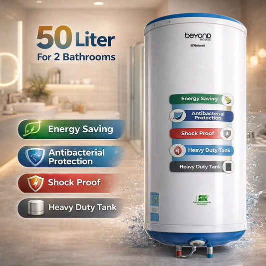 Beyond House Electric Water Heater– 50 & 60 Liter | Energy Saving & Heavy Duty Tank