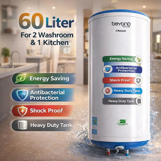 Beyond House Electric Water Heater– 50 & 60 Liter | Energy Saving & Heavy Duty Tank